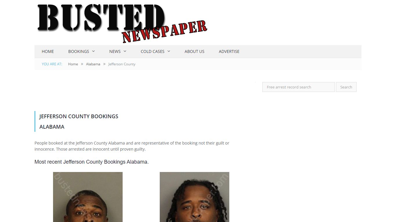 Jefferson County, AL Mugshots - BUSTEDNEWSPAPER.COM